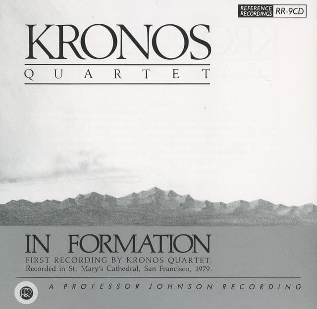 Release Cover Kronos Quartet - In Formation