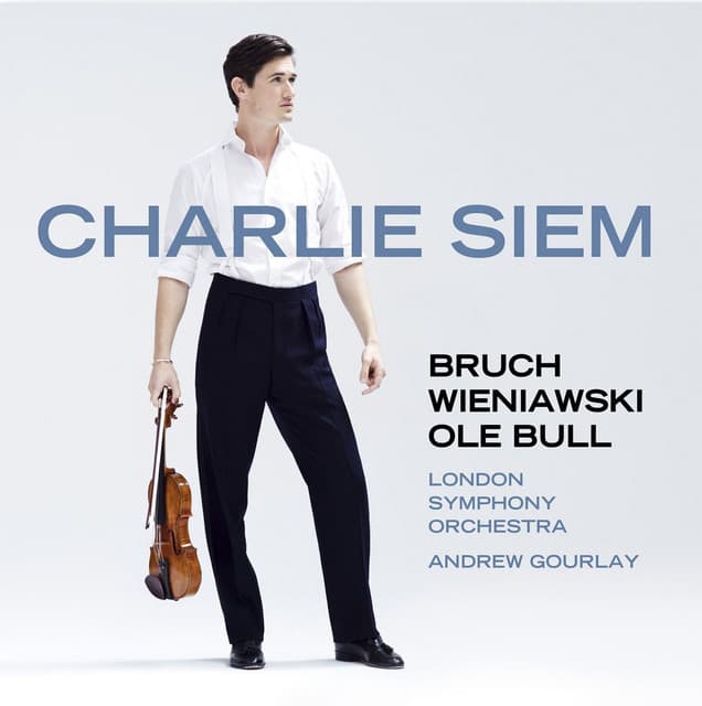 Release Cover Charlie Siem, Andrew Gourlay, London Symphony Orchestra - Charlie Siem Plays Bruch, Wieniawski & Bull