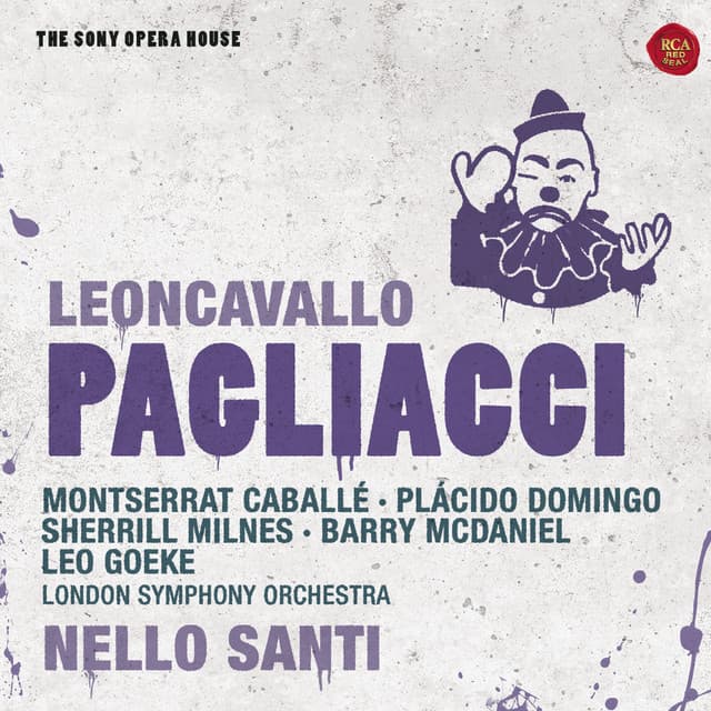 Release Cover Ruggero Leoncavallo, Plácido Domingo, Montserrat Caballé, Sherrill Milnes, Leo Goeke, Barry McDaniel, Brian Etheridge, Peter Hall, John Alldis Choir, John Alldis, London Symphony Orchestra, Nello Santi - Leoncavallo: Pagliacci - The Sony Opera House