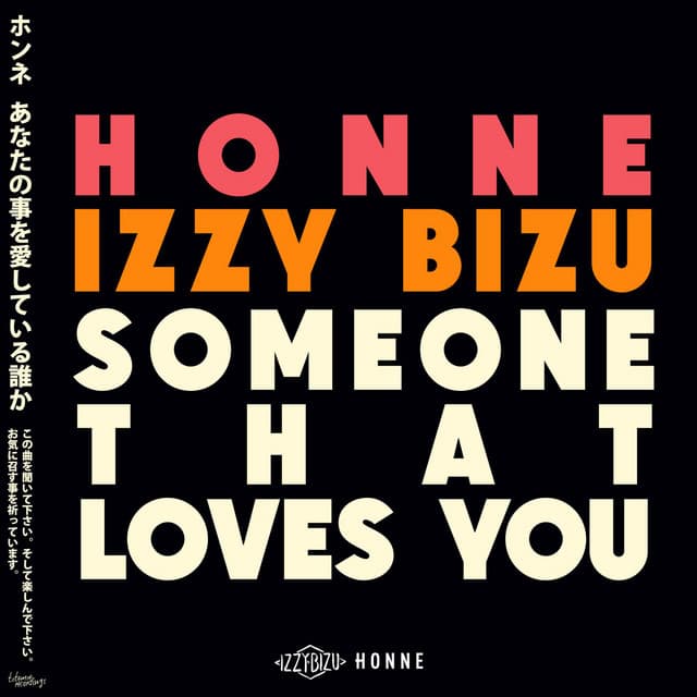 Release Cover HONNE, Izzy Bizu - Someone That Loves You (Remixes)