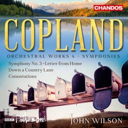 Release Cover Aaron Copland, John Wilson, BBC Philharmonic - Copland: Orchestral Works, Vol. 4