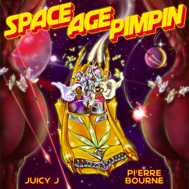 Release Cover Juicy J, Pi’erre Bourne - Space Age Pimpin