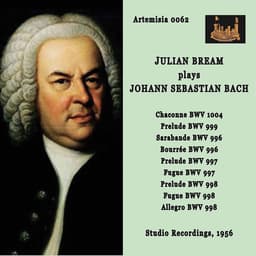 Release Cover Johann Sebastian Bach, Julian Bream - J.S. Bach: Guitar Works