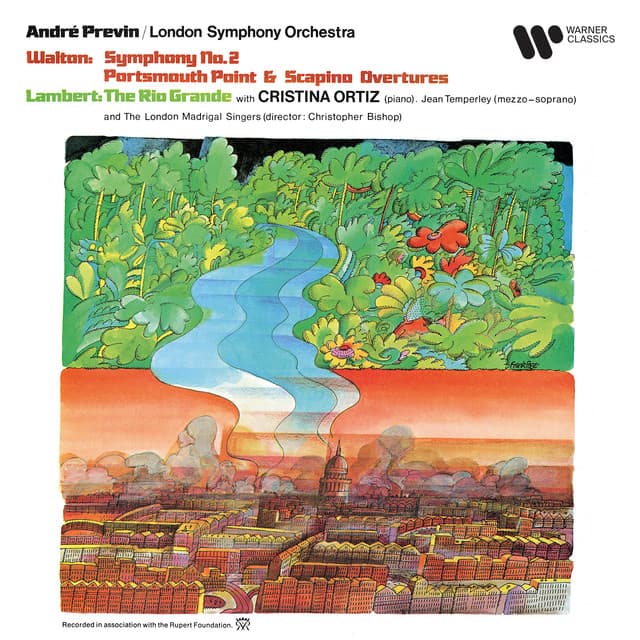 Release Cover William Walton, André Previn, London Symphony Orchestra - Walton: Symphony No. 2, Portsmouth Point & Scapino - Lambert: The Rio Grande