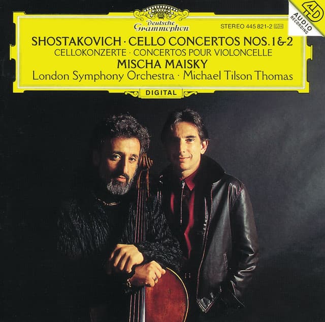 Release Cover Dmitri Shostakovich, Mischa Maisky, London Symphony Orchestra, Michael Tilson Thomas - Shostakovich: Cello Concertos, Nos. 1, Op. 107 & 2 Op. 126