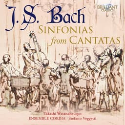 Release Cover Johann Sebastian Bach, Stefano Veggetti, Ensemble Cordia, Takashi Watanabe - J.S. Bach: Sinfonias from Cantatas