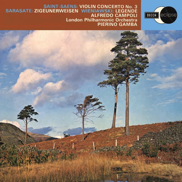 Release Cover Alfredo Campoli, London Symphony Orchestra, Piero Gamba - Saint-Saëns: Violin Concerto No.3; Kreisler/Paganini: Concerto in One Movement; Wieniawski: Légénde; Sarasate: Zigeunerweisen (2024 Stereo Remaster)