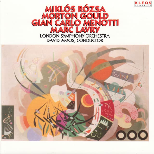 Release Cover London Symphony Orchestra, David Amos - Rózsa, Gould, Menotti, Lavry: Works