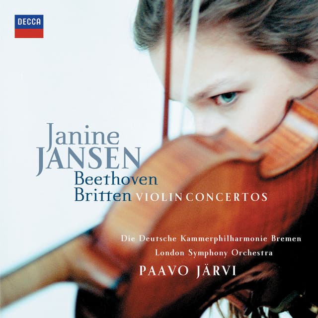 Release Cover Janine Jansen, Deutsche Kammerphilharmonie Bremen, London Symphony Orchestra, Paavo Järvi - Beethoven & Britten Violin Concertos