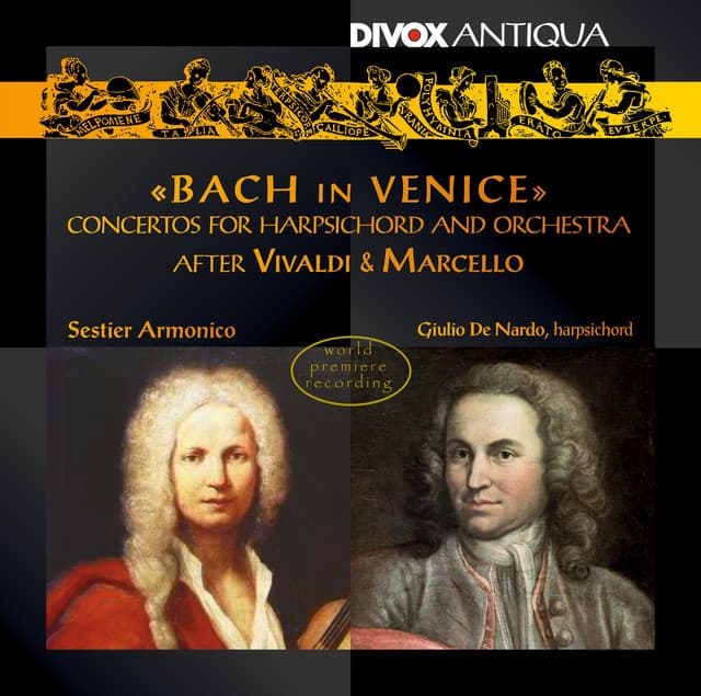 Release Cover Johann Sebastian Bach, Antonio Vivaldi, Sestier Armonico, Giulio De Nardo - Bach in Venice