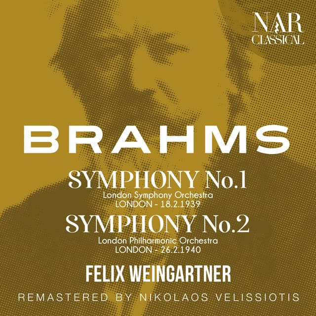 Release Cover Johannes Brahms, Felix Weingartner, London Symphony Orchestra - BRAHMS: SYMPHONY No.1 - No.2