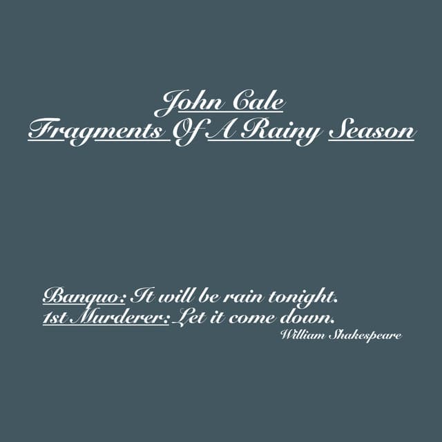 Release Cover John Cale - Fragments Of A Rainy Season