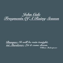 Release Cover John Cale - Fragments Of A Rainy Season
