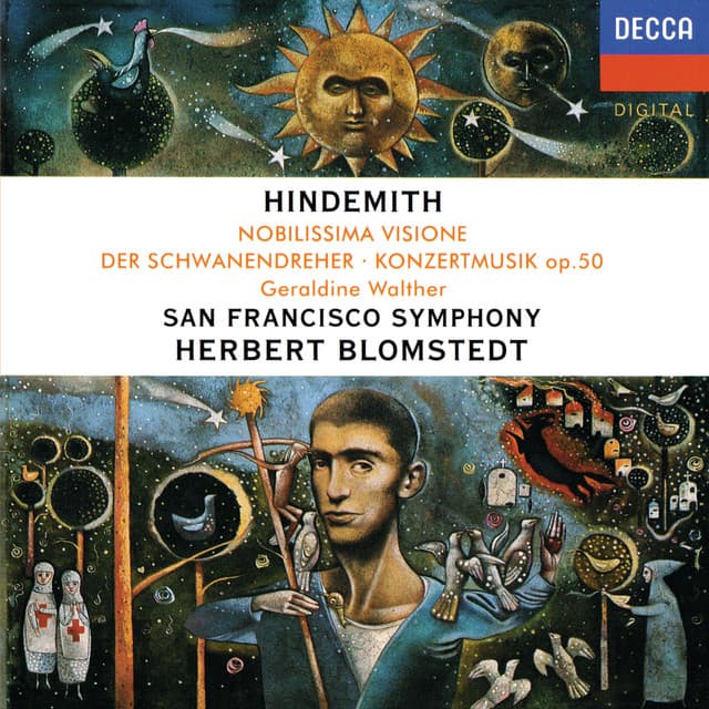 Release Cover Paul Hindemith, Herbert Blomstedt, San Francisco Symphony - Hindemith: Noblissima Visione; Der Schwanendreher; Konzertmusik